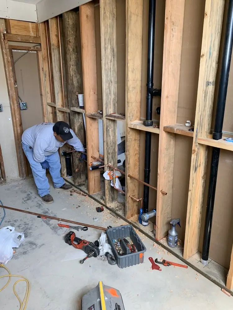 Commercial rough-in plumbing for Gas Line Repair in North Woodbury